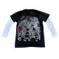 Barbed Up Extended Long Sleeve (Black Acid Wash)